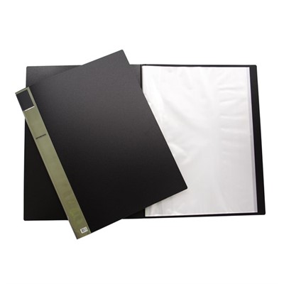 Quill Display Book A3 20 Pocket Black Non-refill Bantex